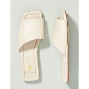 SARTO by Franco Sarto Bordo slide sandal , cream leather, size 7